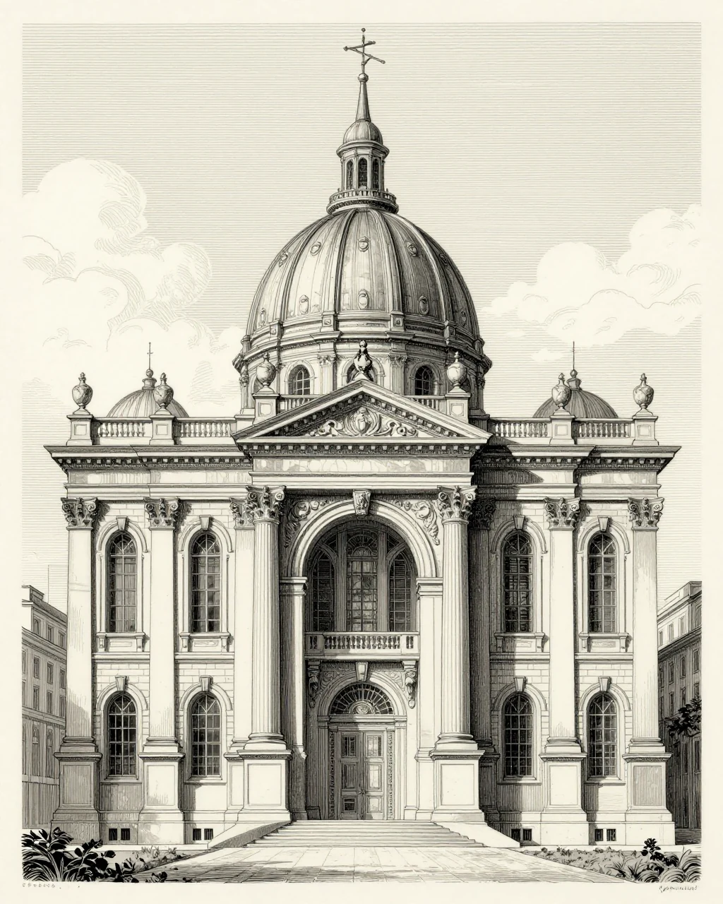 Illustration générée : Modernisme brésilien en architecture, interprétation architecturale fictive.
