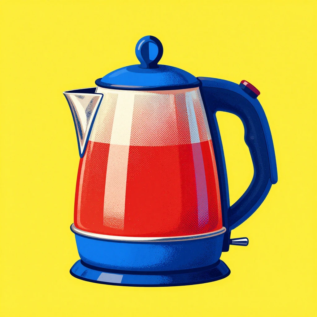 Illustration générée : Objet du quotidien, interprétation du sujet Pop art.