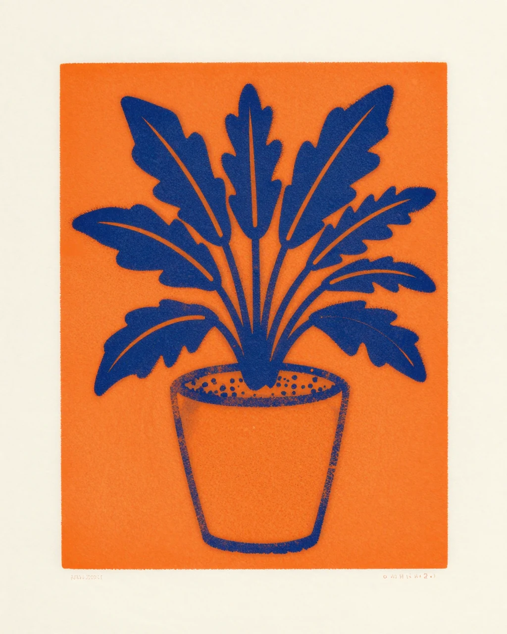 Illustration générée : Aplats imprimés, interprétation du sujet Sérigraphie.