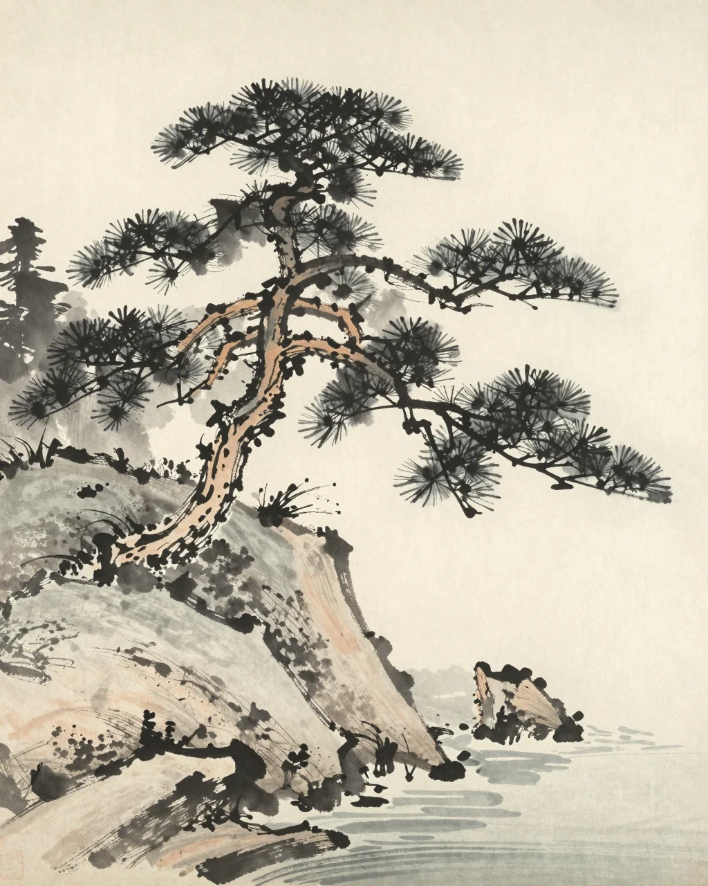 Illustration générée : Peinture japonaise à l’encre (sumi-e), interprétation fictive et contextualisée.